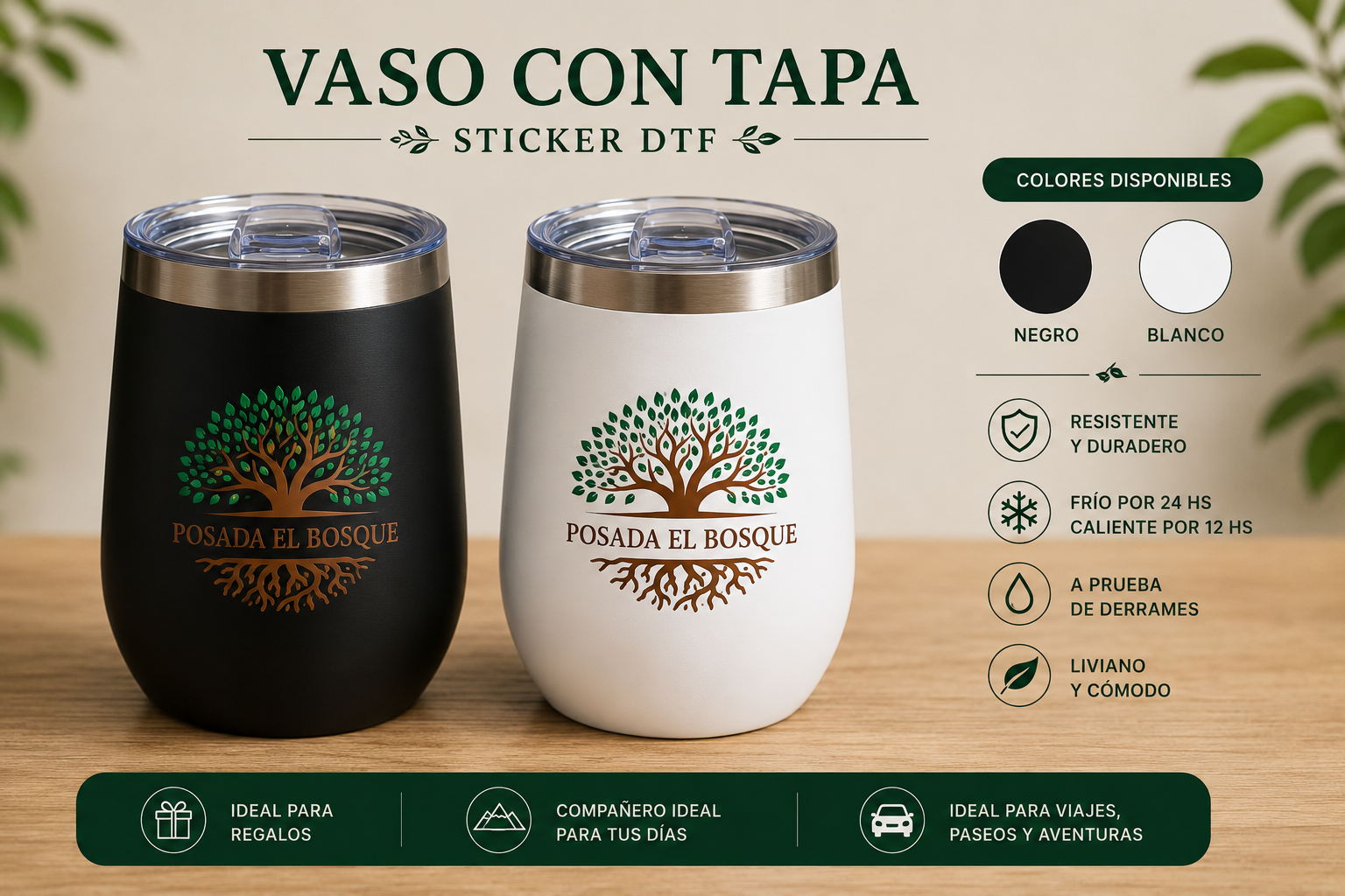 Vaso Personalizado 'Posada el Bosque'